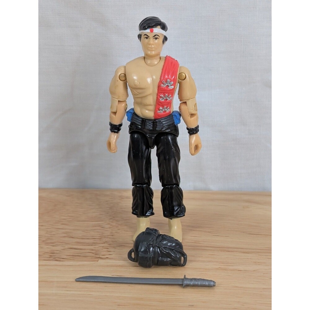 GI Joe 1985 Quick Kick v1 Backpack Sword Vintage G.I.